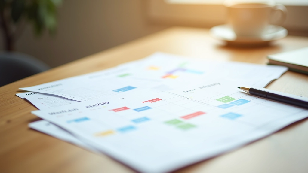 Kalendář se zvýrazněnými měsíci vysoké sezóny a mimosezóny pro cestování